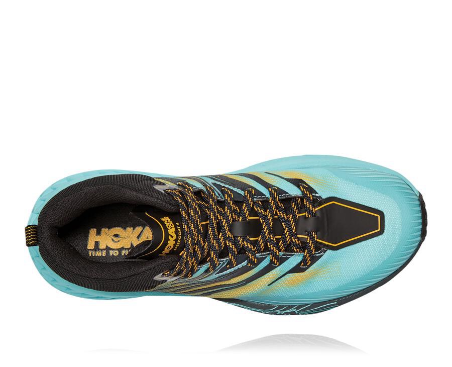 Tenis Hoka One One Trail Mujer Azules - Speedgoat Mid Gore-Tex 2 - ZJPM80269